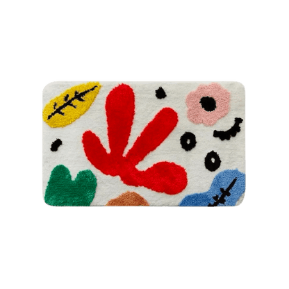 Abstract Shapes Plant Bath Mat