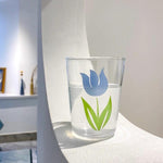 Load image into Gallery viewer, Blue Flower Drinking Glass
