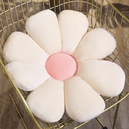 Cute White Flower Design Cushion