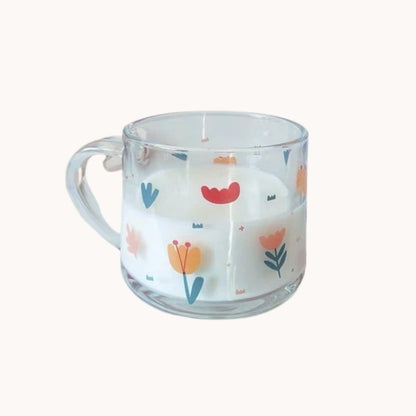 Floral Glass Mug