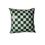 Load image into Gallery viewer, green checkered throw pillow
