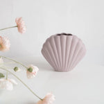 Load image into Gallery viewer, Pastel Pink Seashell Vase
