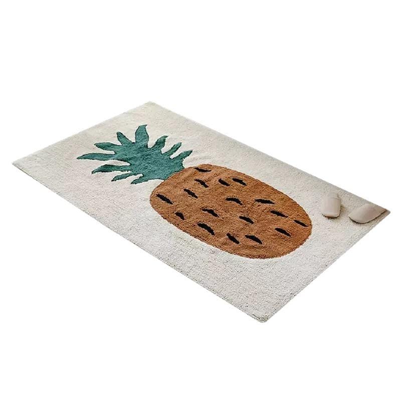 Pineapple Bedroom Rug - Modern Quirky Fruit Rug - HOMELIVY