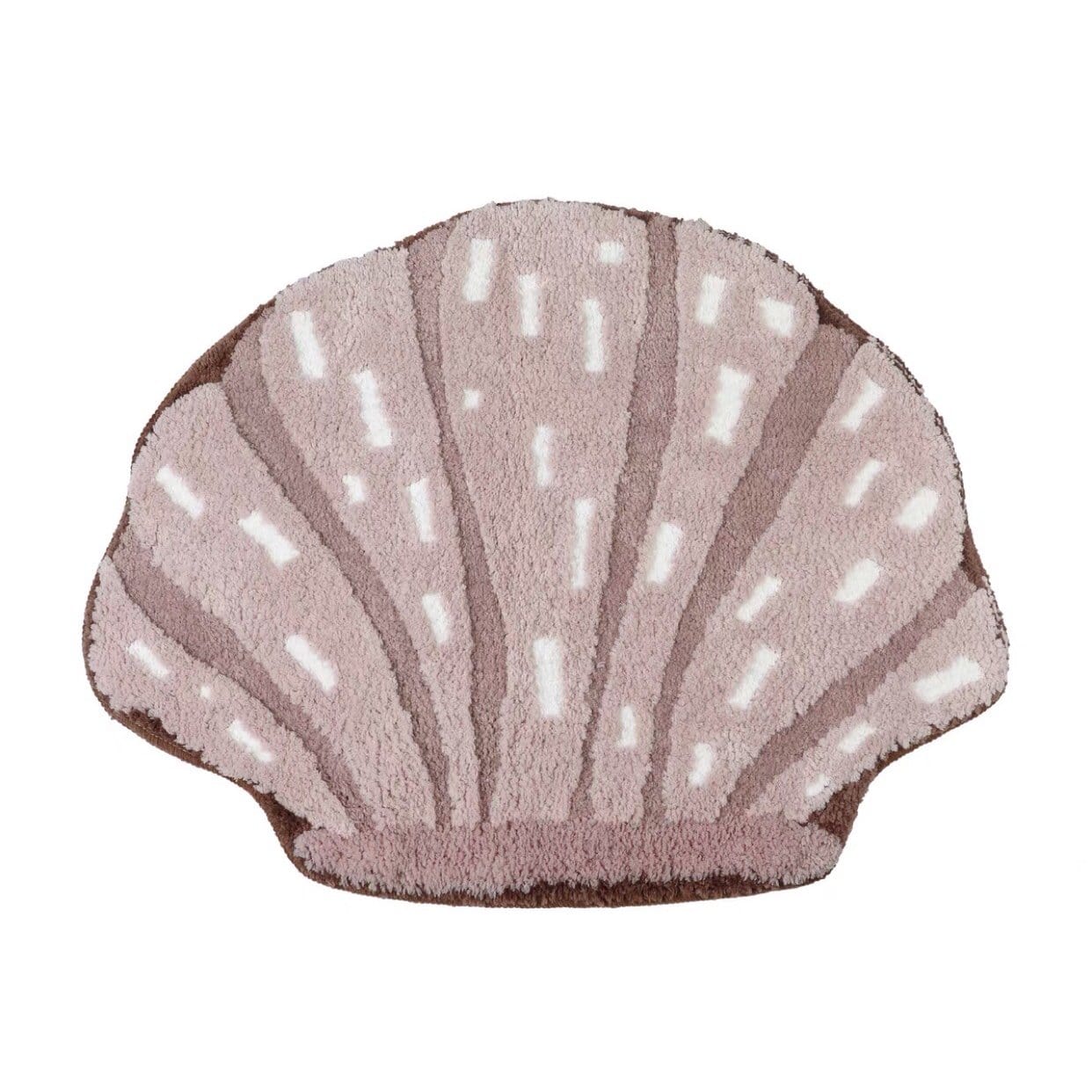 mermaid pink seashell rug