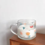 Load image into Gallery viewer, Cute Floral Glass Cup - HOMELIVY
