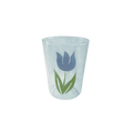 Blue Flower Drink Glass