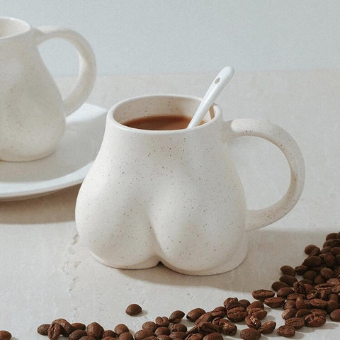 booty shaped coffee mug