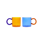 Load image into Gallery viewer, colored transparent glass mug
