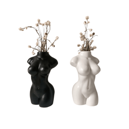 Female Form Body Decorative Vase