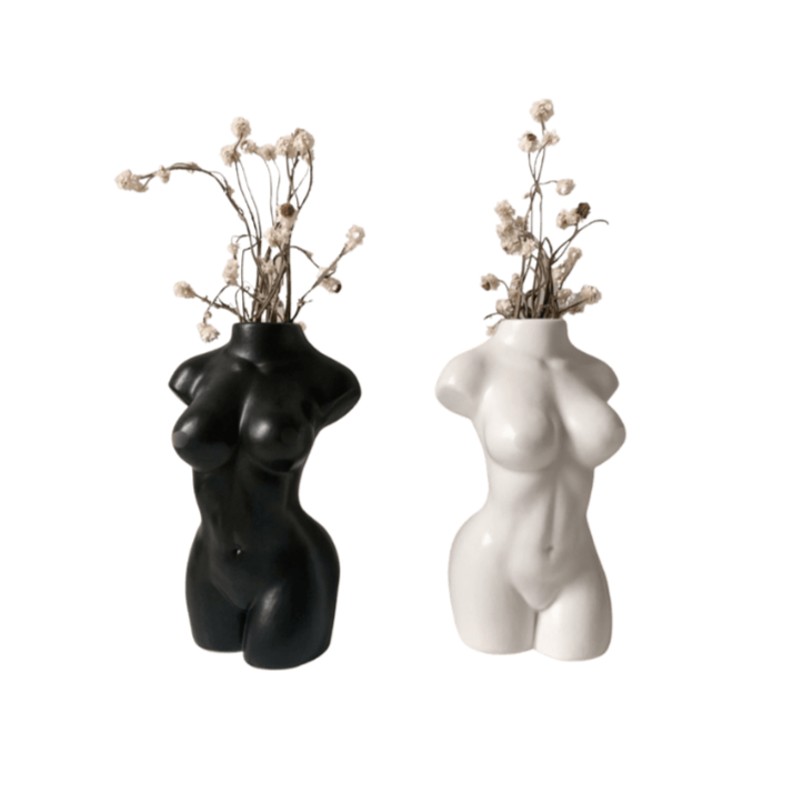 Female Form Body Decorative Vase
