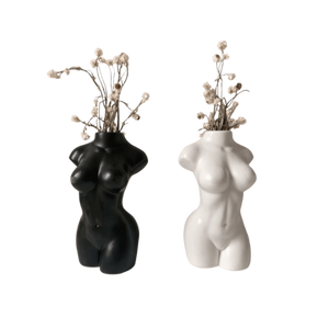 Female Form Body Decorative Vase