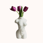 Load image into Gallery viewer, white nude female body flower vase
