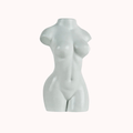 white female figure body flower vase