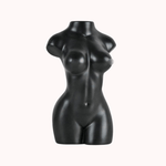 Load image into Gallery viewer, black female figure body vase
