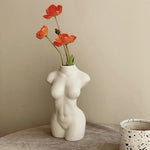 Load image into Gallery viewer, white nude body vase 

