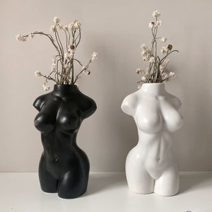 female form  body vase 