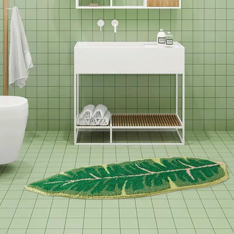 Green Banana Leaf Rug