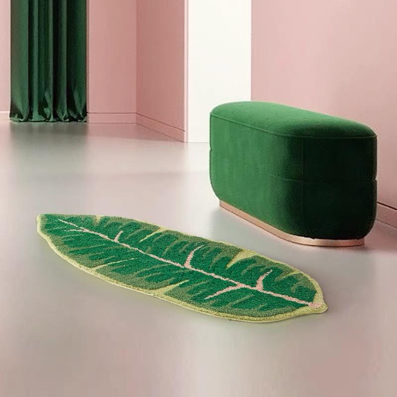 Green Banana Leaf Rug