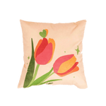 Load image into Gallery viewer, Orange Tulip Flower Throw Pillow
