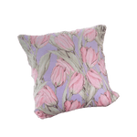 Load image into Gallery viewer, Pastel Pink Tulip Flower Throw Pillow
