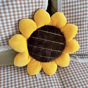 sunflower plush pillow