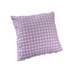 Load image into Gallery viewer, Pastel Purple Gingham Plaid Throw Pillow
