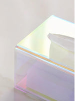 Load image into Gallery viewer, iridescent clear tissue box
