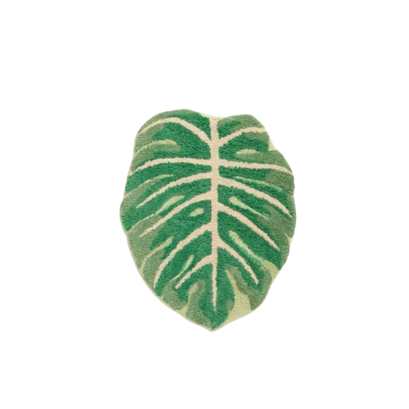 Monstera Green Leaf Rug - Homelivy