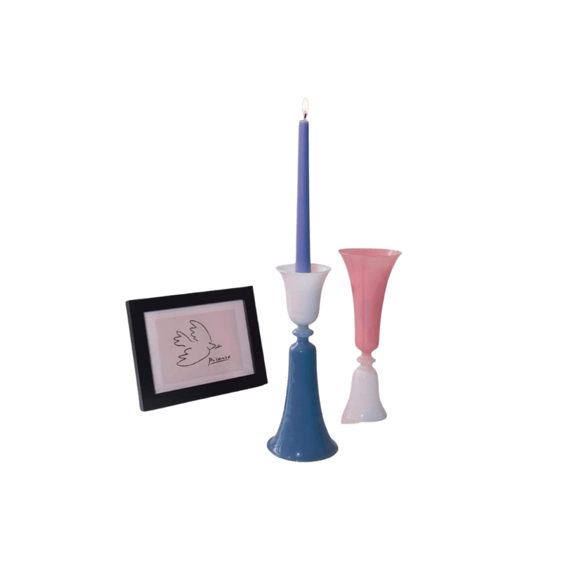 Pastel Candle Stick Holder