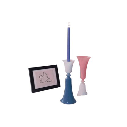 Pastel Candle Stick Holder