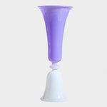 Load image into Gallery viewer, purple glass candlestick holder
