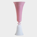 Load image into Gallery viewer, pastel pink glass candlestick holder
