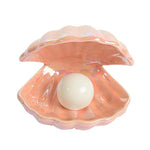 Load image into Gallery viewer, pink shell lamp and jewelry tray
