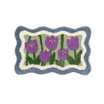 Load image into Gallery viewer, purple tulip flower cute bath mat
