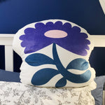 Load image into Gallery viewer, purple flower shaped pillow
