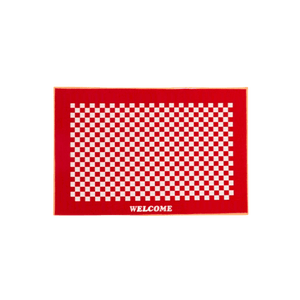 Red Checkered Doormat