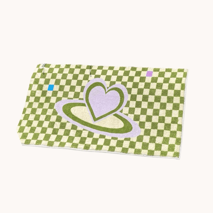 green checkered rug mat - egirl room decor