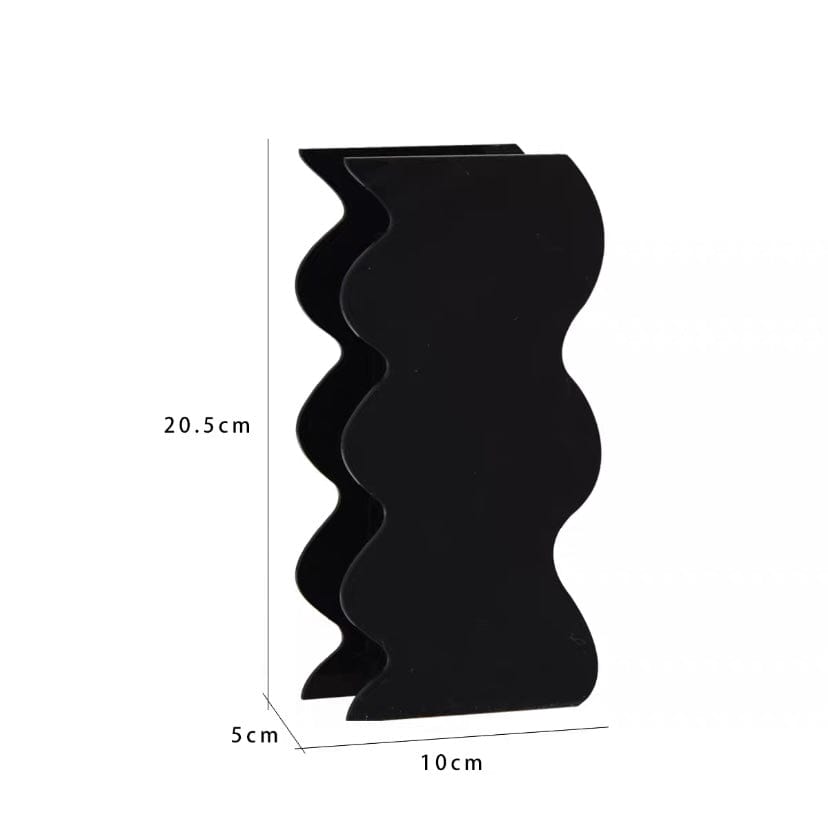 Black Acrylic Flower Vase